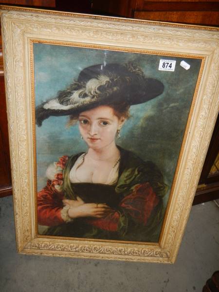 Late Flemish school portrait of Suzanne Fourment, known as "Chapeau de Paielle", - Image 2 of 4