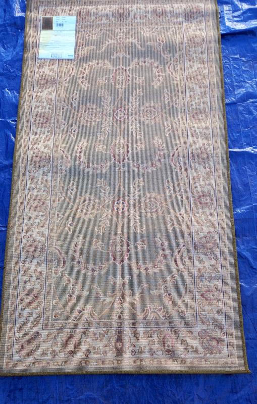 A green patterned rug - 150cm x 80cm & 1 other rug - 90cm x 165cm (COLLECT ONLY) - Image 3 of 6