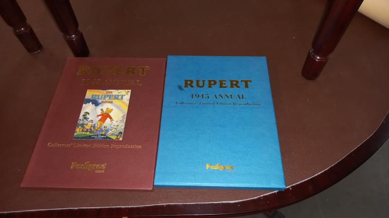 6 Rupert the Bear Facsimile Annuals 1940, 1941, 1943, 1944, 1945 and 1948 plus some other Rupert - Image 4 of 6