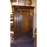 A Victorian oak corner cupboard COLLECT ONLY.