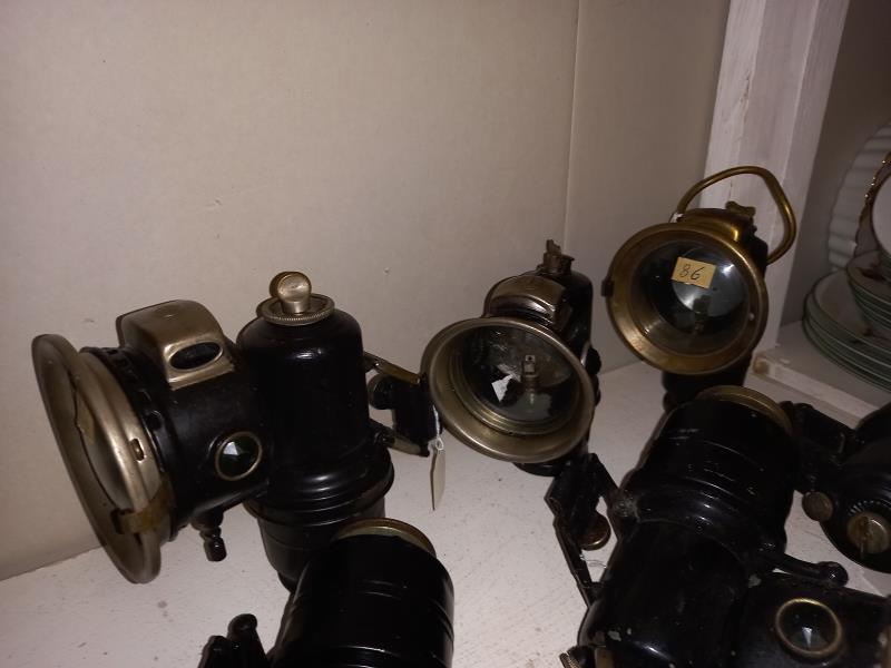 6 early 20th century motorcycle carbide lamps - Image 2 of 3