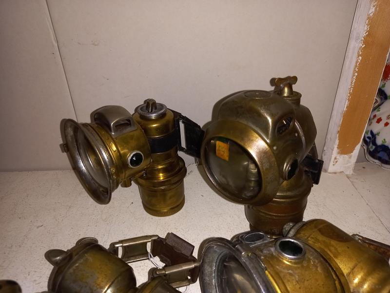 4 early 20th century motorcycle carbide lamps - Image 2 of 3