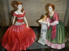 Two Royal Doulton figurines.