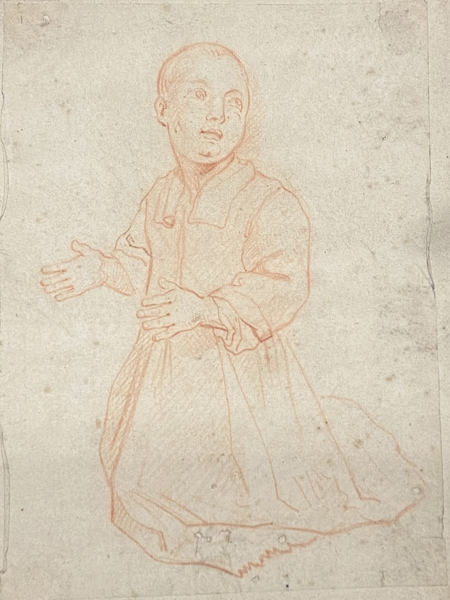 Two early drawings of children praying - Image 4 of 5