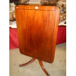 A victorian mahogany tip top table. COLLECT ONLY.