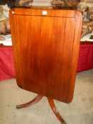 A victorian mahogany tip top table. COLLECT ONLY.