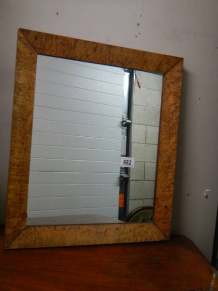 A bird's eye maple framed mirror. - Image 2 of 2