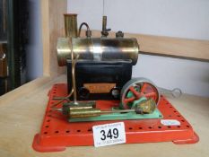 A Mamod stationery engine.