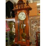 A good Victorian Gustaf Becker double weight Vienna wall clock.