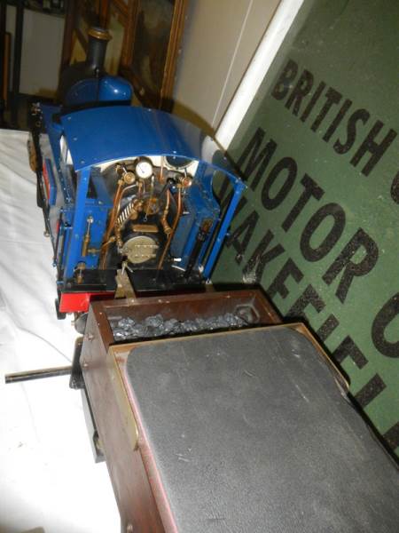 A scratch built steam engine 'GWEN' with a coal trailer. - Image 6 of 11