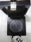 WW2 British Army Marching compass in Bakelite case. T.G. and Co Ltd. Marked with War Dept arrow