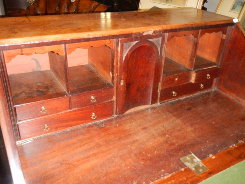 A Victorian mahogany bureau. COLLECT ONLY. - Image 2 of 2