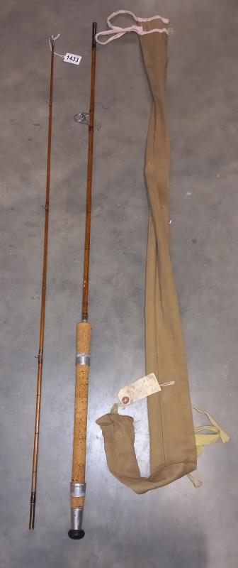 A 'Martinez' 2 piece cane spinning rod