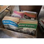 A large box of vintage model engineer magazines