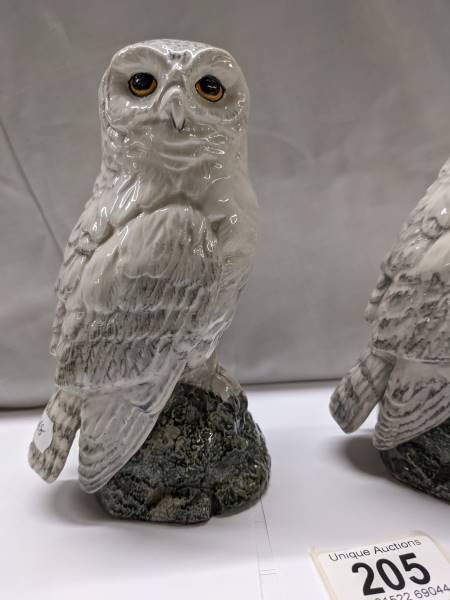 Two Royal Doulton Whyte & Mackay snowy owl whisky decanters modelled by John J Longue, 1984. - Image 2 of 5