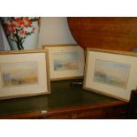 Three framed and glazed J M W Turner prints.