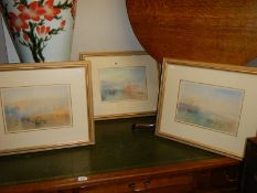 Three framed and glazed J M W Turner prints.