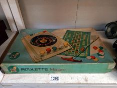 A vintage 1960's roulette game