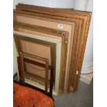 A good lot of old picture frames.