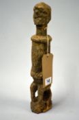 An African Dogon tribal figure, ex D.S Campe, Netherlands, 41cm tall