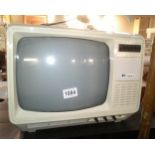 .A vintage PYE Rambler 12" black and white portable television