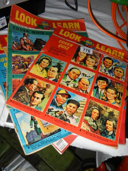 A quantity of Look and Learn magazines.