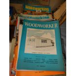A quantity of woodworking magazines.
