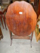 A Tip top oak fire screen/table. COLLECT ONLY.