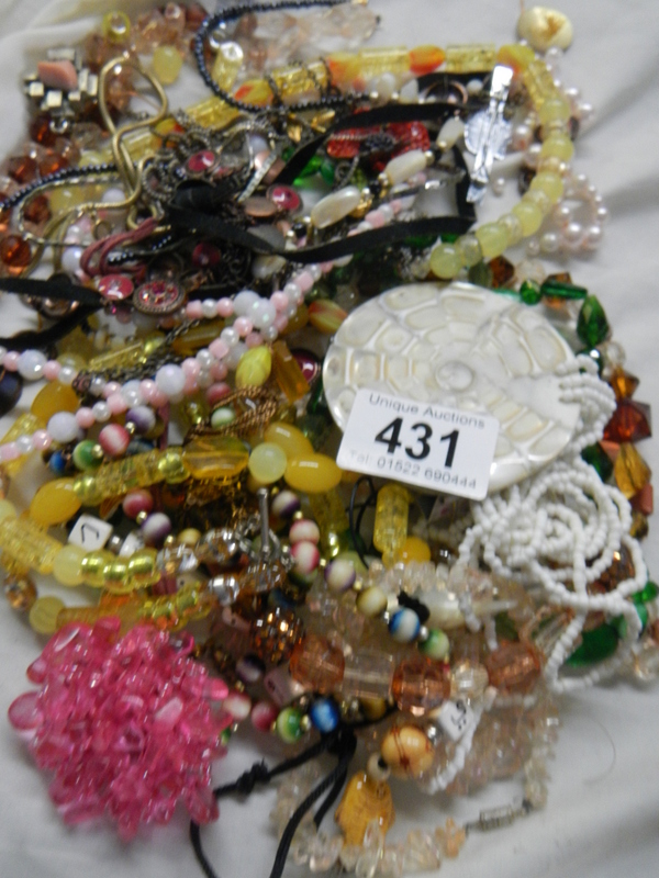 A good lot of costume jewellery. - Image 2 of 3