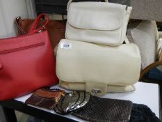A mixed lot of hand and evening bags.