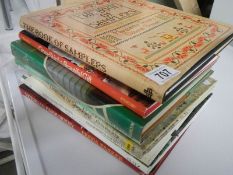 A quantity of knitting and sampler books.