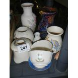 A mixed lot of crested china and glassware.