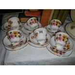 An eighteen piece Royal Vale tea set.