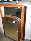 A quantity of wood framed mirrors. COLLECT ONLY.