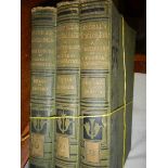 Three volumes of Cassell's encyclopaedia.