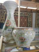 A small jardiniere on stand. COLLECT ONLY.