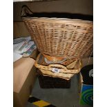 A quantity of wicker items.