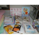 A quantity of new greeting cards.