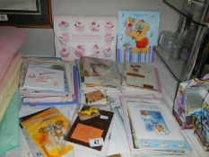 A quantity of new greeting cards.