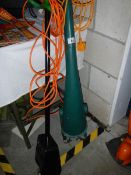 Two electric garden tools.