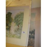 A quantity of unframed watercolours, COLLECT ONLY.