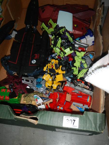 A box of Transformers.