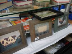 A quantity of pictures including farmyard animals.