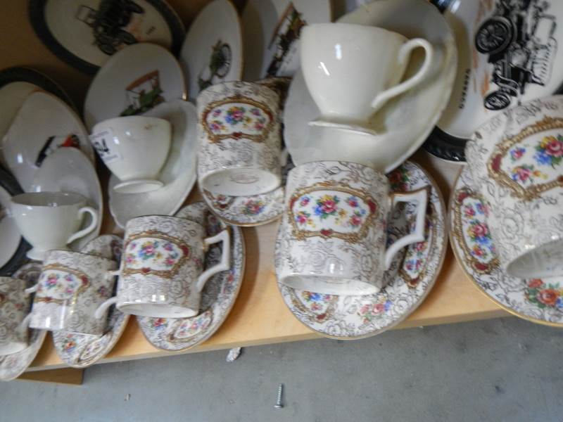 A part china tea set and transport related ceramics. - Image 2 of 3