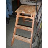 A small wooden step ladder. COLLECT ONLY.