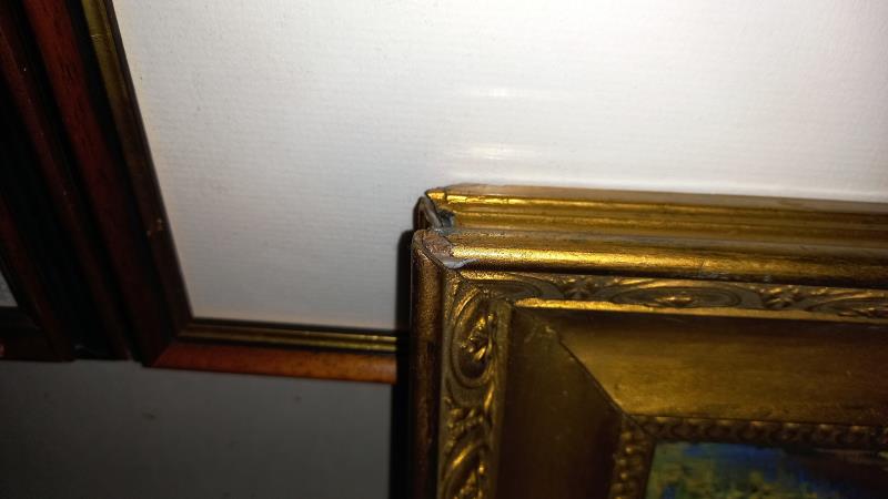 A gilt framed woodland scene. - Image 4 of 5