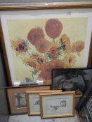 A quantity of watercolours, prints engravings etc., COLLECT ONLY