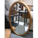 An early 20th century bevel edged mirror. COLLECT ONLY.