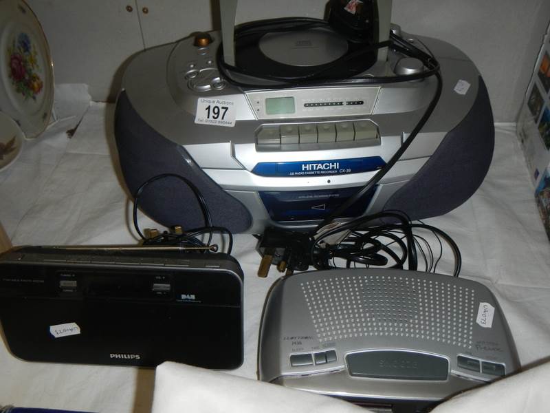 A Hitachi radio etc.,