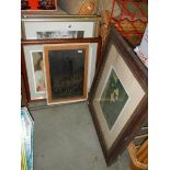A quantity of framed and glazed prints, COLLECT ONLY.